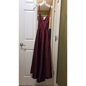 Elegant Burgundy Bridesmaid/Prom Dress